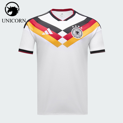 Adidas/阿迪达斯正品2025男士V领训练耐穿套头足球短袖KD8363