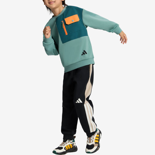 Adidas阿迪达斯正品儿童LK KN SWEAT休闲套头长袖卫衣KY5011