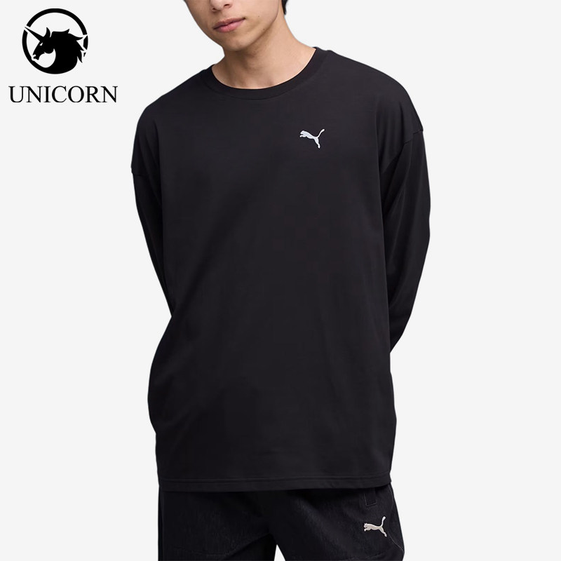 Puma/彪马正品NEKO-san宽松圆领长袖T恤经典黑色运动鞋635050-01