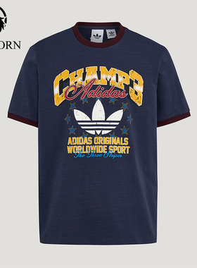 Adidas/阿迪达斯正品三叶草RINGERT-SHIRT新款经典短袖T恤LE7356