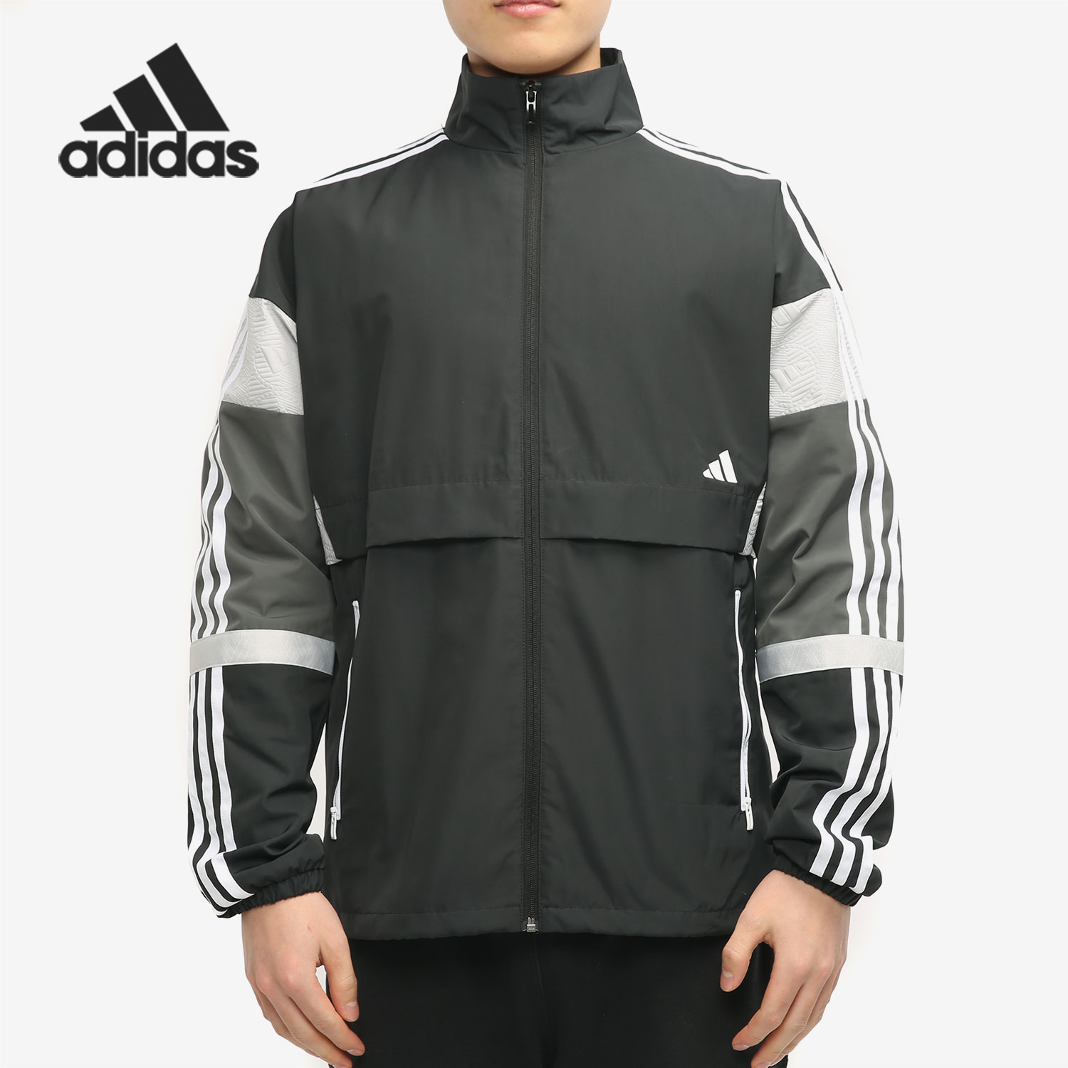 Adidas/阿迪达斯正品当季新款男子长袖运动夹克外套 GL0402