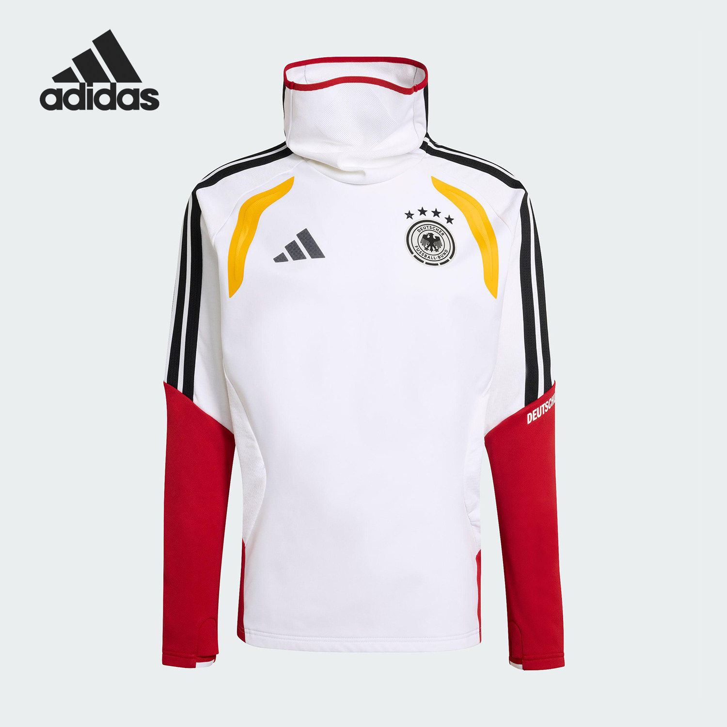 Adidas/阿迪达斯正品2026春季款男士立领经典足球长袖上衣KB4406