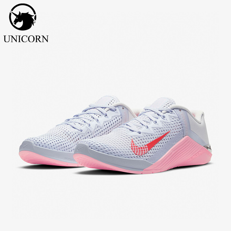 Nike/耐克正品METCON6新款男女粉灰色休闲训练鞋AT3160-001
