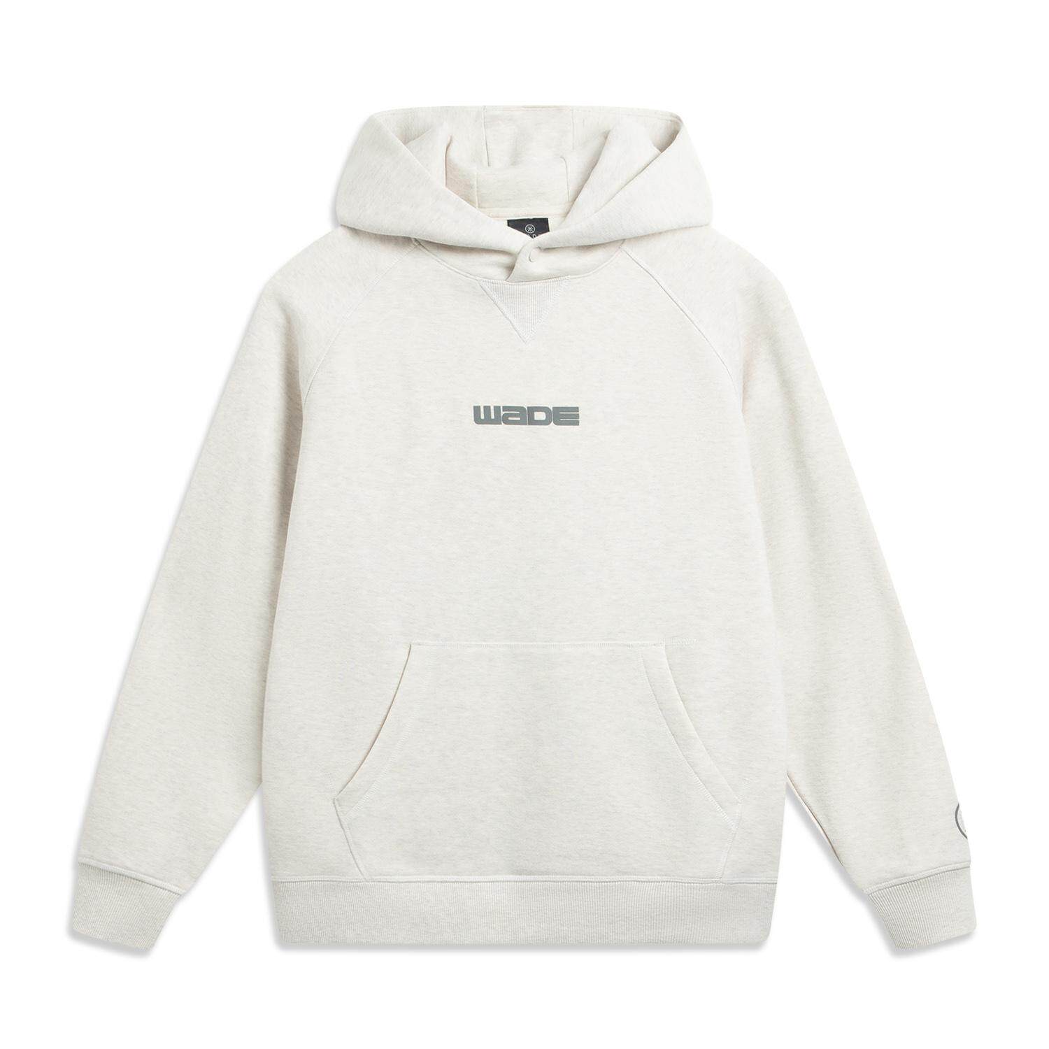 李宁正品韦德系列男子时尚简约运动训练连帽卫衣套头衫AWDV731