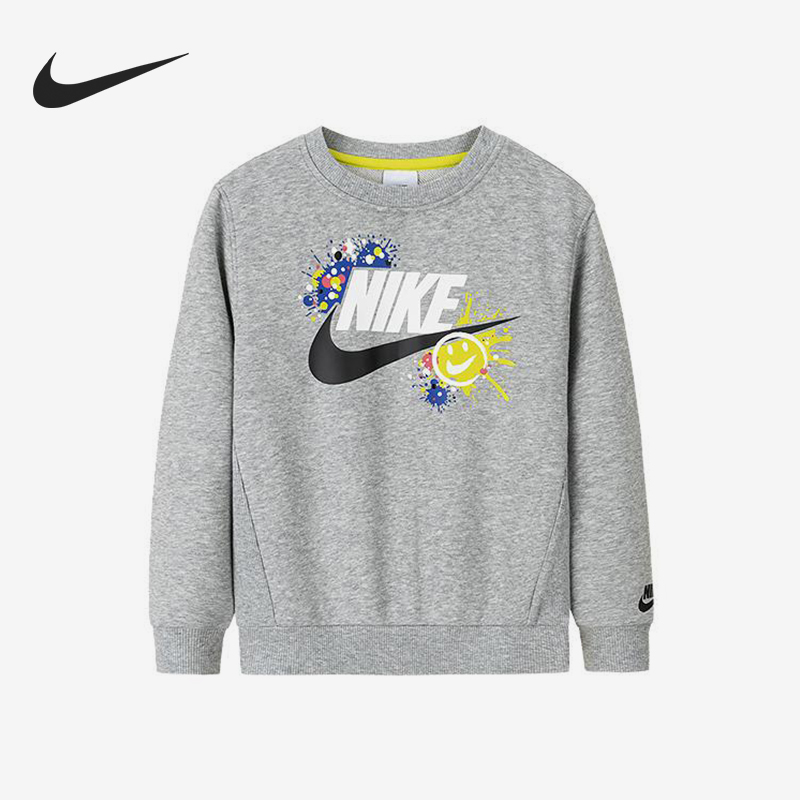 Nike/耐克正品秋季小童运动弹力宽松休闲圆领卫衣NY2432064PS-001