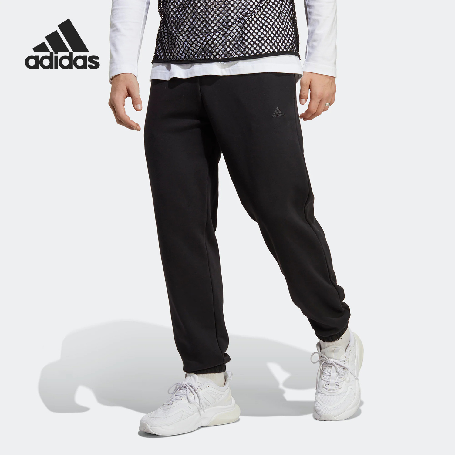 Adidas/阿迪达斯正品春季新款男子休闲运动针织长裤IC9770