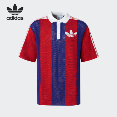 Adidas/阿迪达斯正品三叶草男女款针织运动短袖POLO衫JL5987