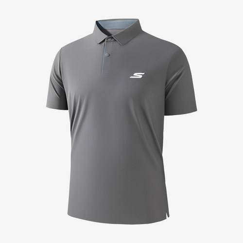 Skechers斯凯奇正品男女速干透气吸湿弹力翻领衫P226M204-01WT