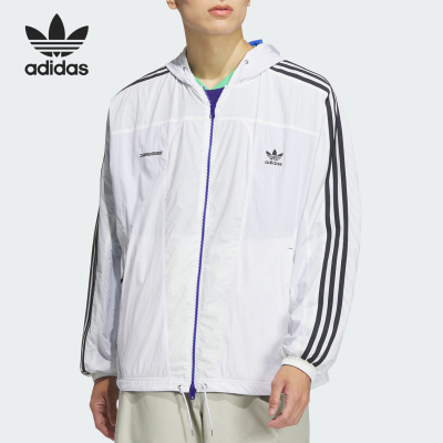 Adidas/阿迪达斯正品三叶草男士双面穿运动连帽外套JN5817