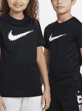 Nike/耐克正品 Dri-FIT Trophy 大童印花短袖上衣DX5411-010