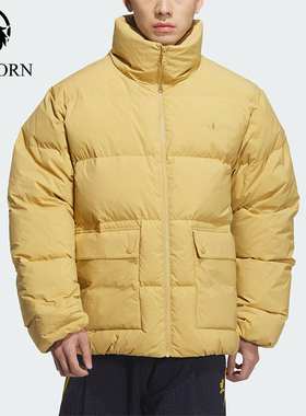 Adidas/阿迪达斯正品三叶草男士运动时尚立领保暖羽绒服KD1859