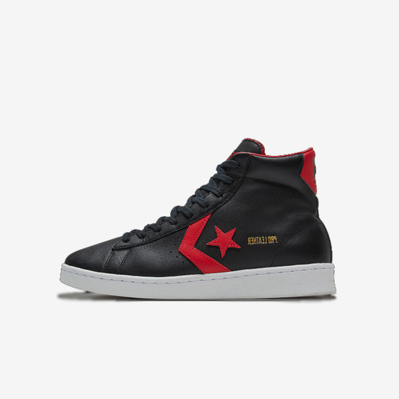 Converse匡威 Pro Leather CNY男女同款高帮休闲板鞋黑红 166811C