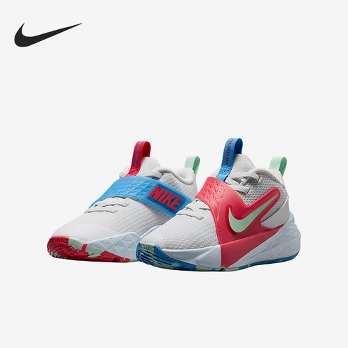 Nike耐克正品Team Hustle D 12小童缓震抓地透气篮球鞋IM7807-100