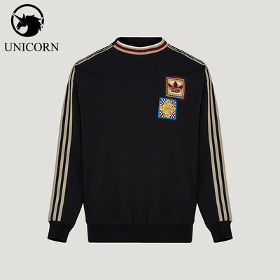 Adidas/阿迪达斯正品三叶草男女透气圆领新年款运动卫衣KU1422