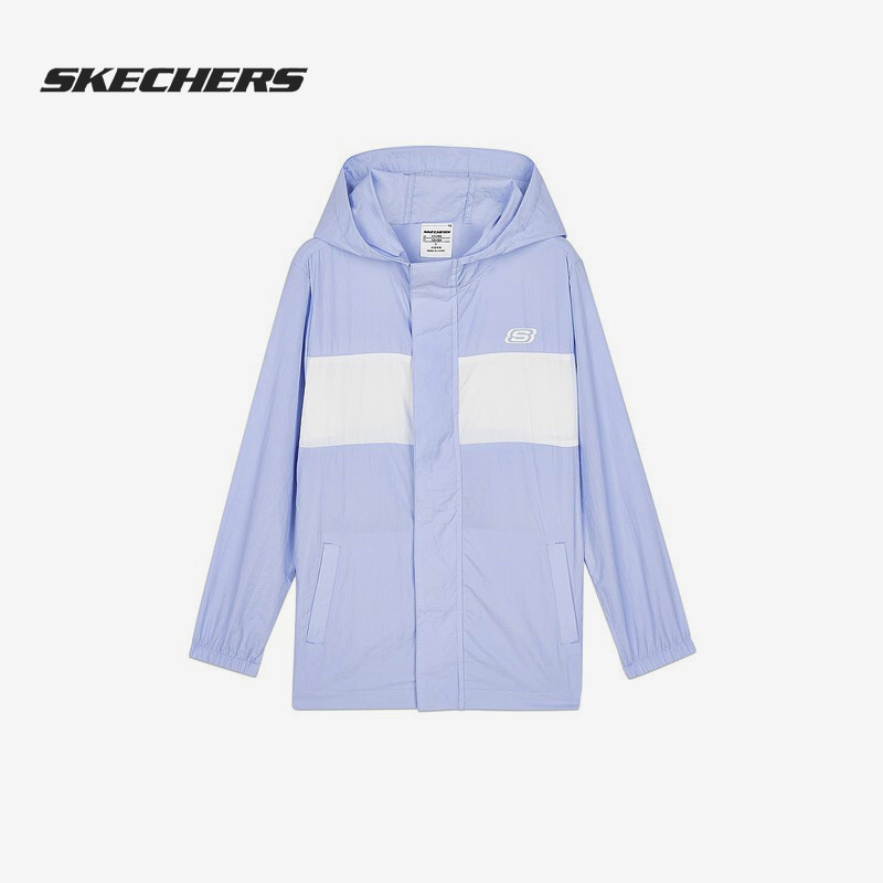 Skechers/斯凯奇正品新款儿童休闲连帽运动夹克外套 L221B033