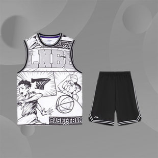 运动套装 Lining 篮球裤 篮球比赛男小大童22新款 YATS031 李宁童装