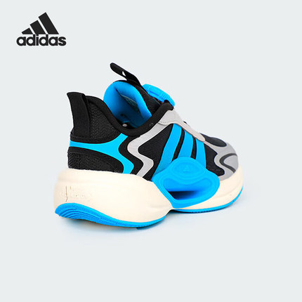 Adidas/阿迪达斯正品2025儿童网面弹力耐磨低帮休闲鞋JQ6718