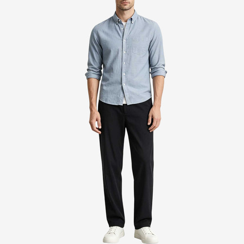 Skechers斯凯奇正品男中腰速干合身锥形休闲裤L326M051-0018