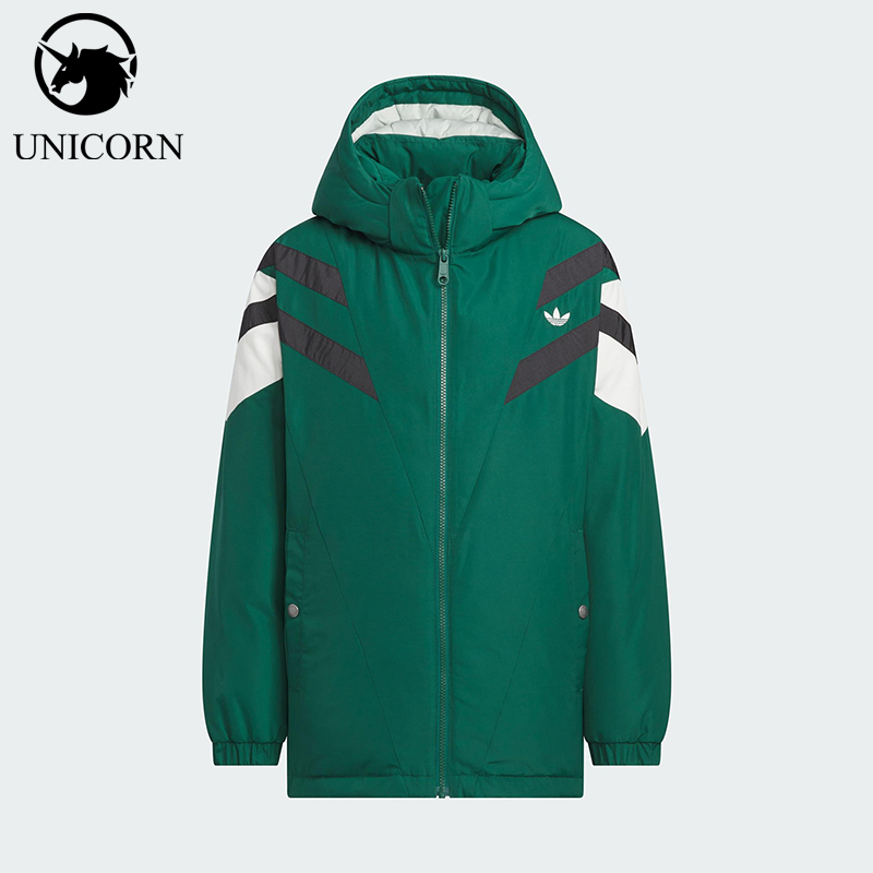 Adidas/阿迪达斯正品三叶草儿童户外宽松防风保暖羽绒服KD4062