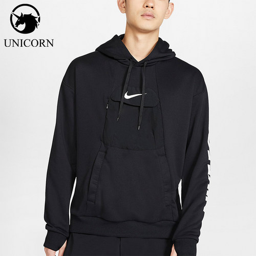 Nike/耐克正品Logo套头连帽卫衣新款男经典连帽卫衣CJ2492-010