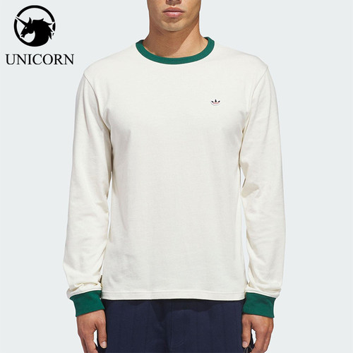 Adidas/阿迪达斯正品三叶草男女休闲圆领套头运动长袖上衣JM7456