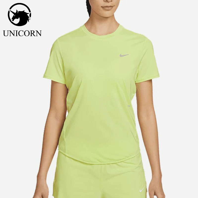 Nike/耐克正品新款女荧光黄浅绿色跑步训练经典短袖T恤HM9699-736