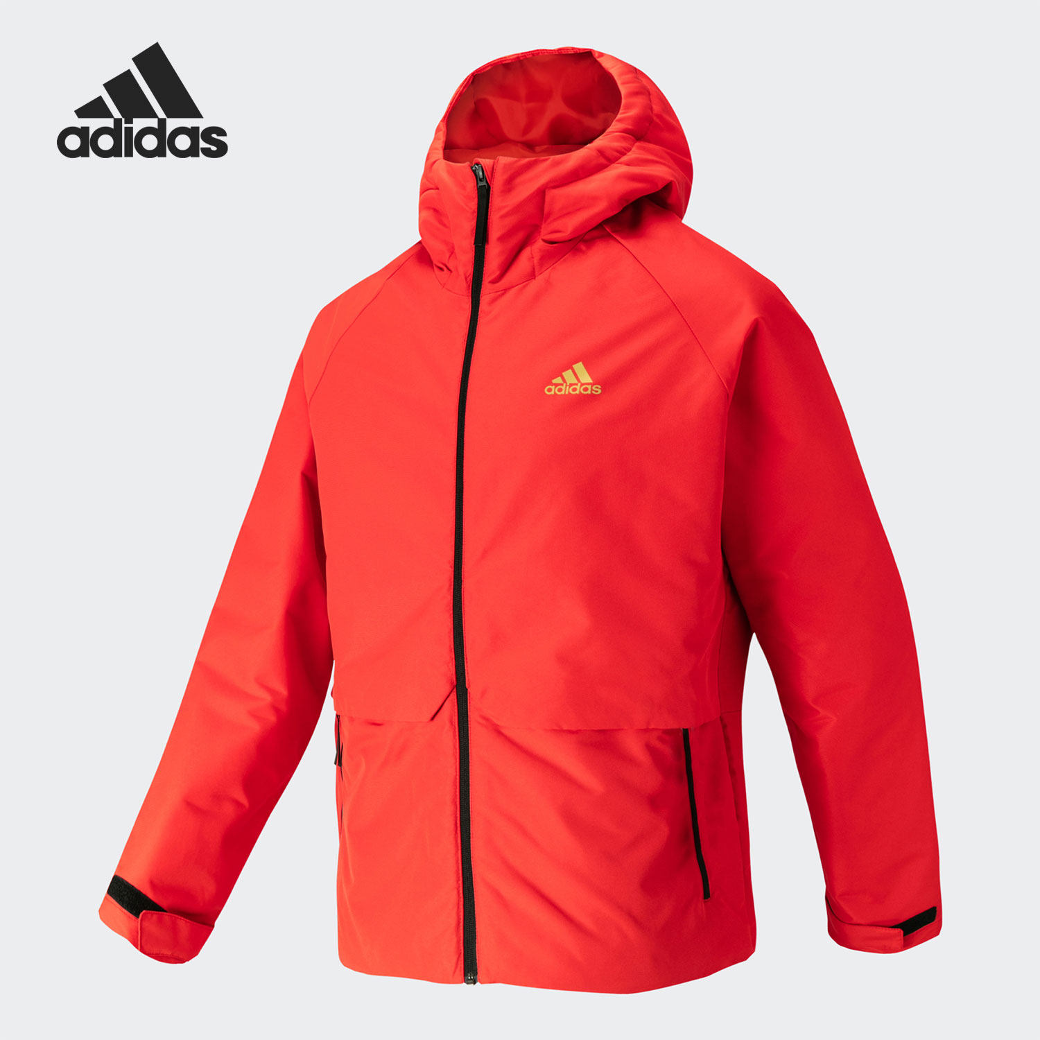 阿迪达斯男子连帽保暖运动棉衣