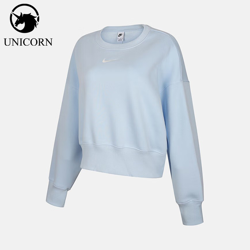 Nike/耐克正品2025秋冬款女士圆领针织日常休闲卫衣DQ5762-442