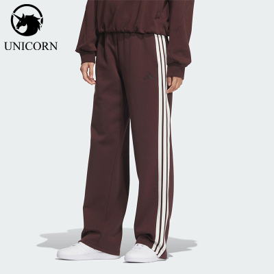 Adidas/阿迪达斯正品2025秋季款女士日常针织直筒运动长裤KB7588