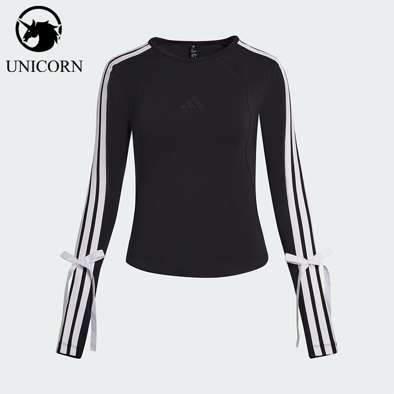 Adidas/阿迪达斯正品2025女士潮流经典休闲圆领修身长袖T恤KG3862,运动服/休闲服装,运动T恤,淘宝优惠券,粉丝福利购,淘宝优惠卷