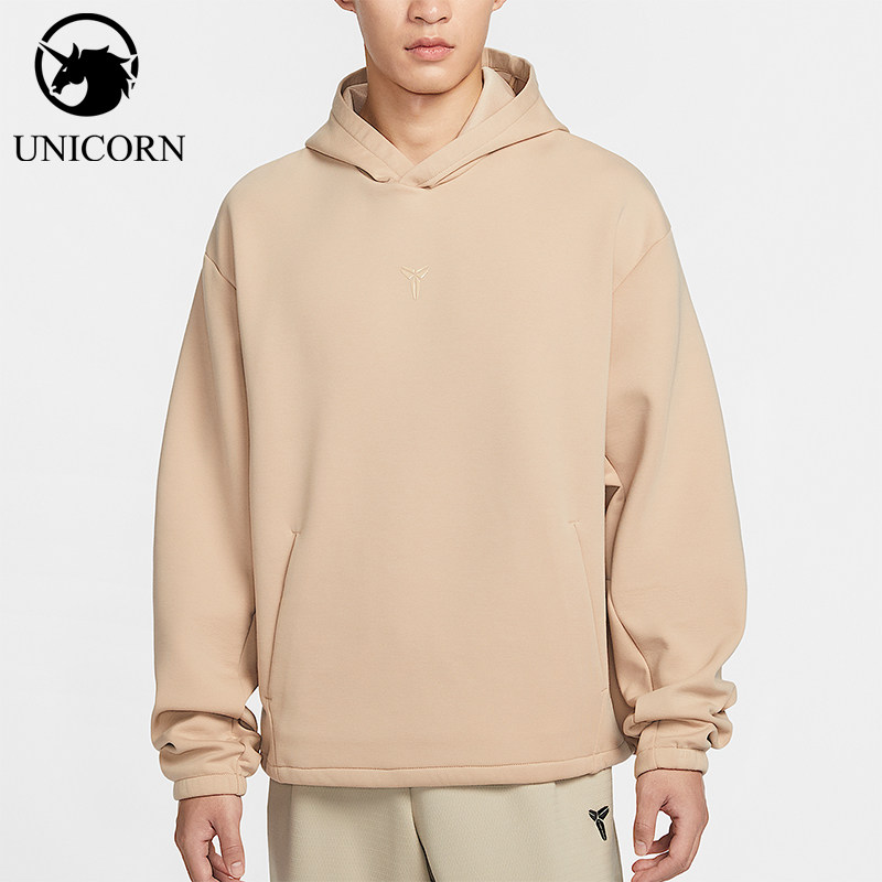 Nike/耐克正品Kobe新款男亚麻色休闲篮球连帽卫衣IF4899-242