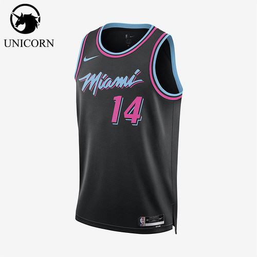 Nike/耐克正品迈阿密热火队男士速干透气经典运动球衣HM5987-014
