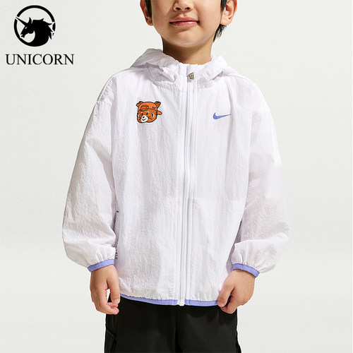 Nike/耐克正品Red Panda婴童连帽轻盈舒适梭织运动外套IZ8349-100