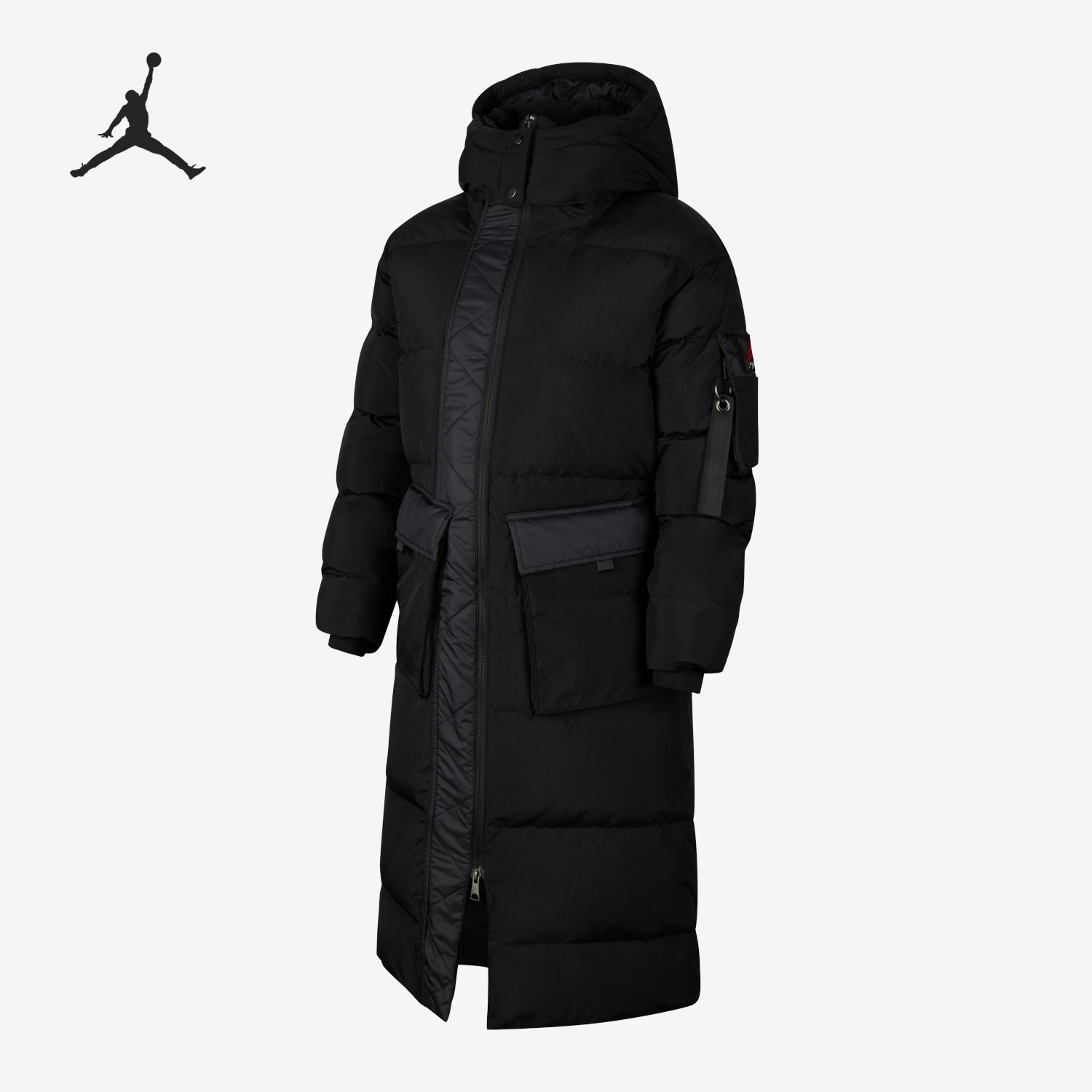 Nike/耐克正品JORDAN 女子防寒保暖连帽长款羽绒服CV2484-010