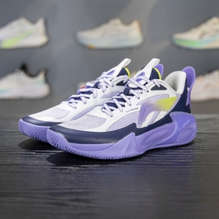 YKBV032 李宁正品 运动防滑篮球鞋 V2男大童轻质回弹时尚 风影2.0