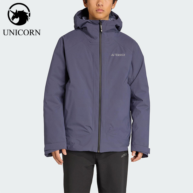 Adidas/阿迪达斯正品TEREXTEREX新款男紫色经典探夹克外套KC8491