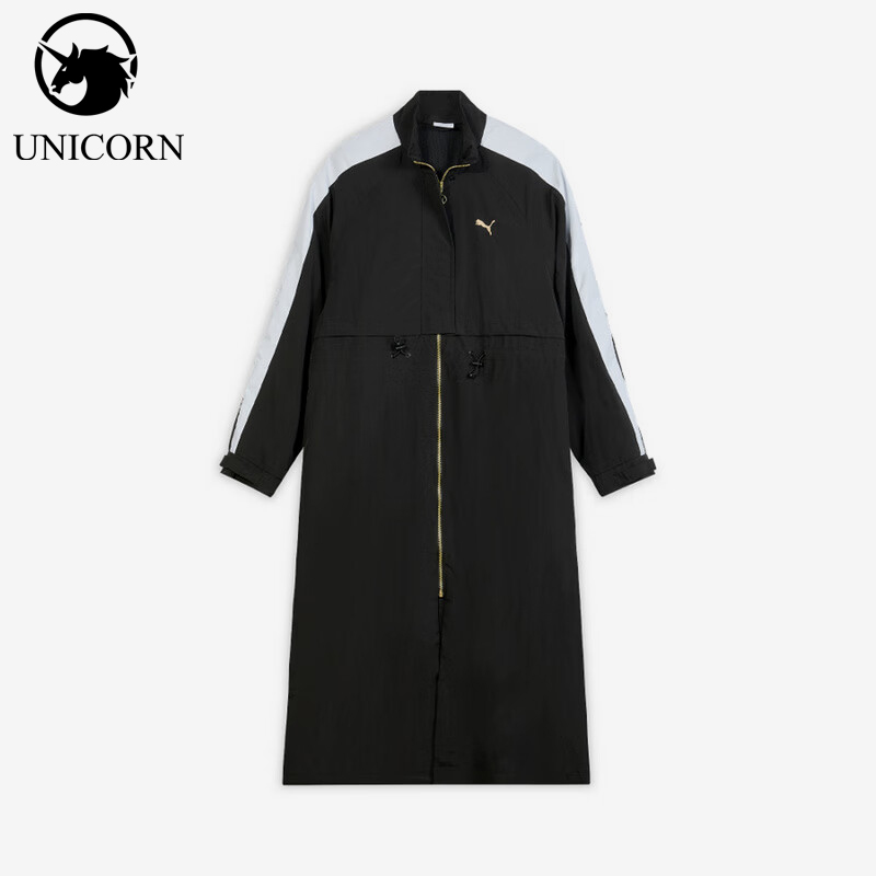 Puma/彪马正品PRIME RETRO T7女士长款梭织拼接长袖外套634788-01