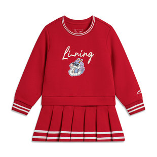 简单休闲运动连衣裙YSKU014 运动生活系列小童时尚 Lining 李宁正品