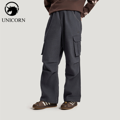 Adidas/阿迪达斯官方正品三叶草男士通勤工装风梭织运动裤KR5043