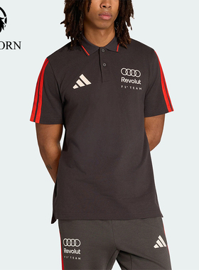 Adidas/阿迪达斯正品男士休闲舒适透气套头短袖Polo衫KE6785
