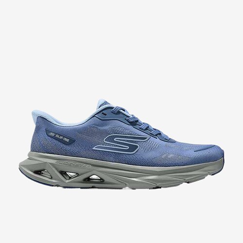 Skechers斯凯奇正品GLIDE STEP VORTEX男款减震跑步鞋221042-BLU