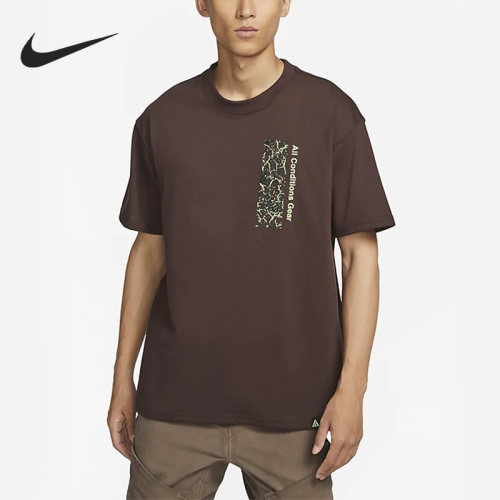 Nike/耐克正品新款男子圆领印花透气休闲短袖T恤FJ1126-227
