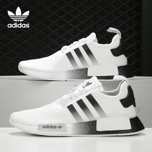 Adidas/阿迪达斯正品三叶草NMD_R1 男女同款缓震休闲运动鞋EG7410