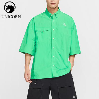Nike/耐克正品夏季男士翻领简约时尚运动经典短袖刺绣HJ2884-388