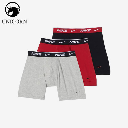 Nike/耐克正品时尚男士字母印花经典松紧腰平角内裤KE1107-012