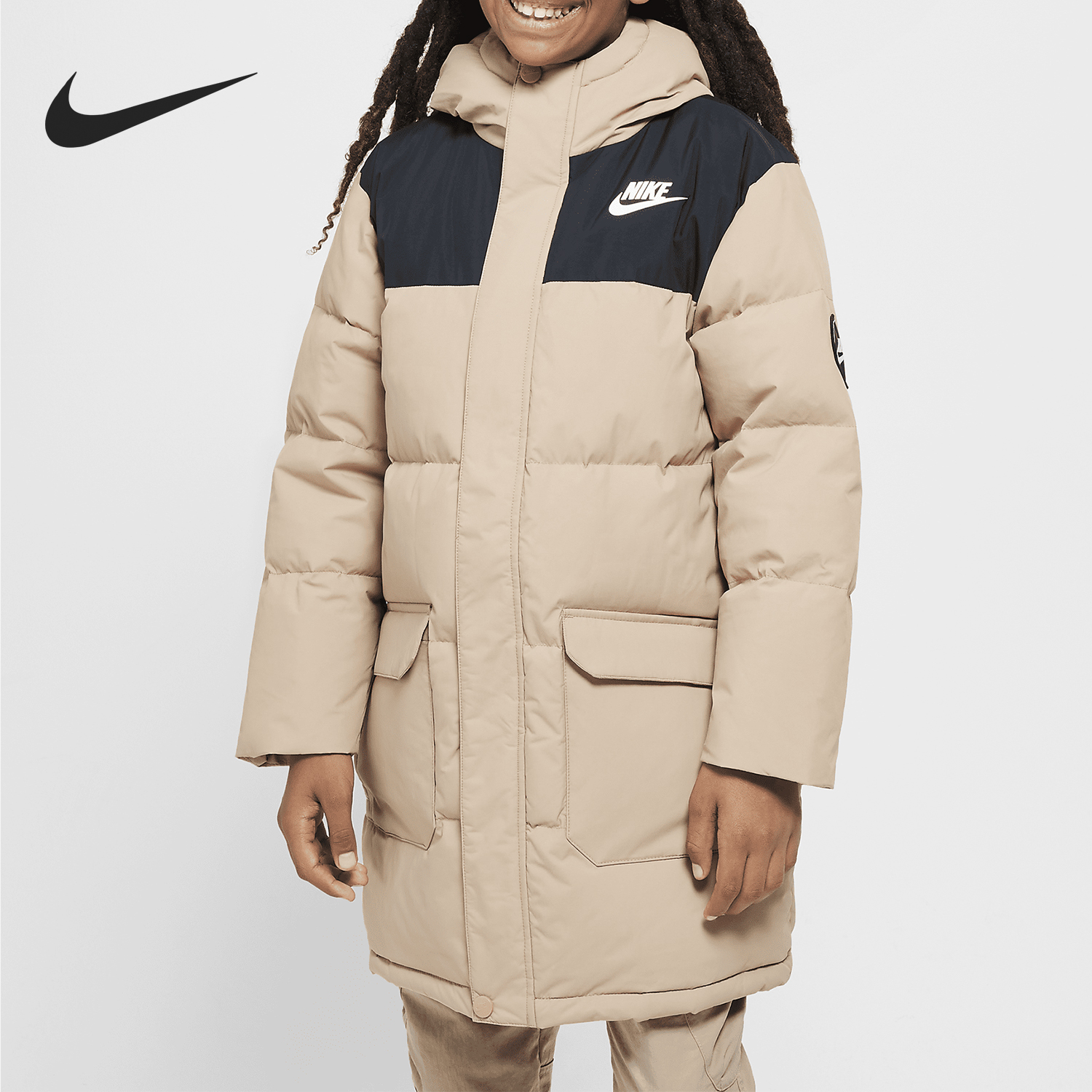 Nike/耐克正品新款大童拒水防泼保暖运动羽绒服HQ7155-200
