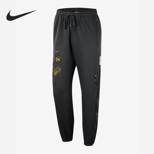 Nike/耐克正品新款男子金州勇士队束脚运动长裤FB4485