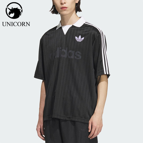 Adidas/阿迪达斯正品三叶草男士休闲时尚运动足球短袖T恤JX8980