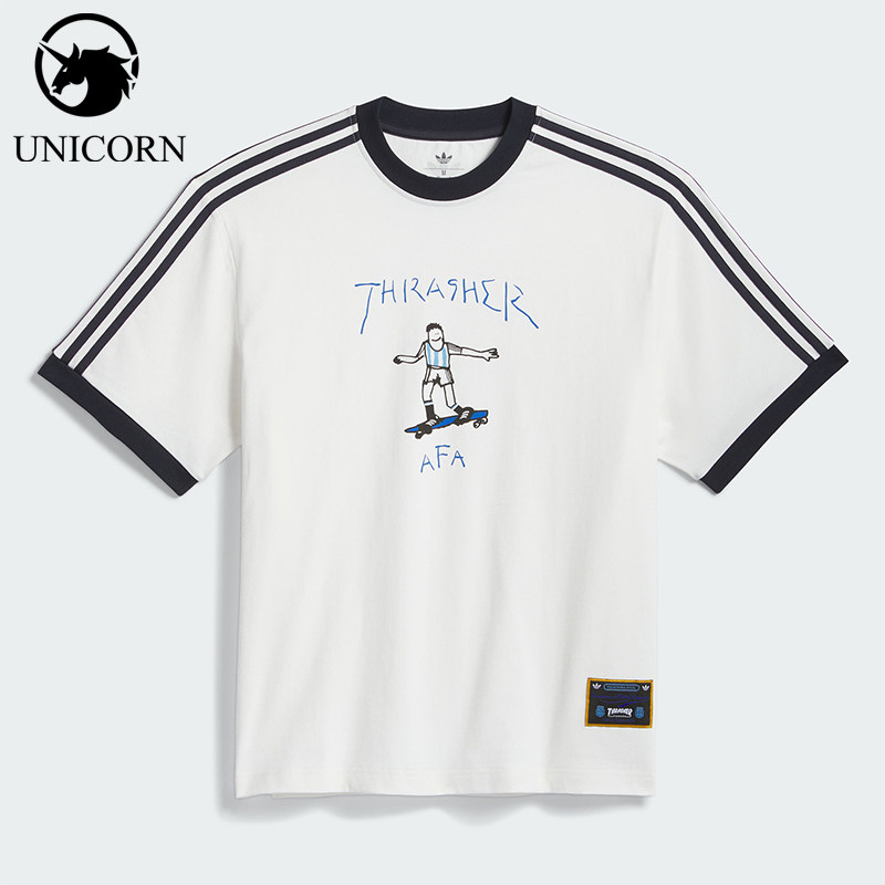 Adidas/阿迪达斯正品三叶草男女同款透气经典运动短袖T恤KX4548