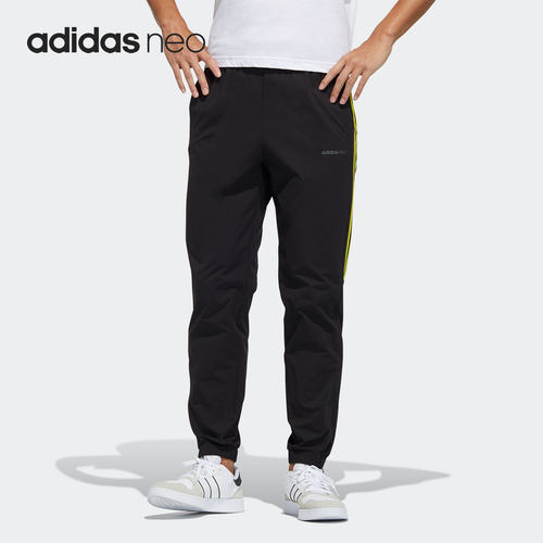 Adidas/阿迪达斯正品NEO男子春季三条纹梭织运动裤休闲长裤GP5676